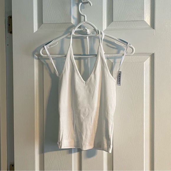 Old Navy Cropped Halter Tank Top - Picture 1 of 4